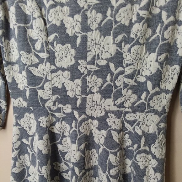 Lauren Conrad Dress Floral Print Sz Small 3/4 sleev - Picture 4 of 9